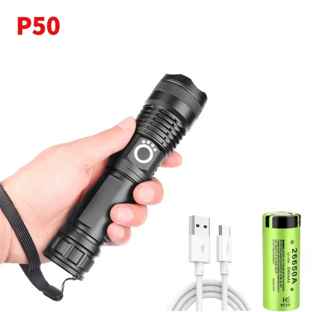 

JONCELY тактический фонарик XHP90/XHP70 USB rechargeable