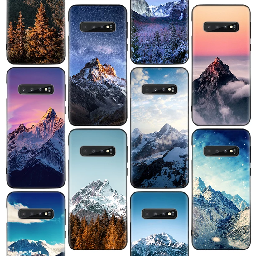 

Mountain Peak Forest Phone Case For Samsung Galaxy S10 Plus S20 FE S21 S22 Ultra S10E S8 S9 + S7 Edge J4 Housing Shell Coque