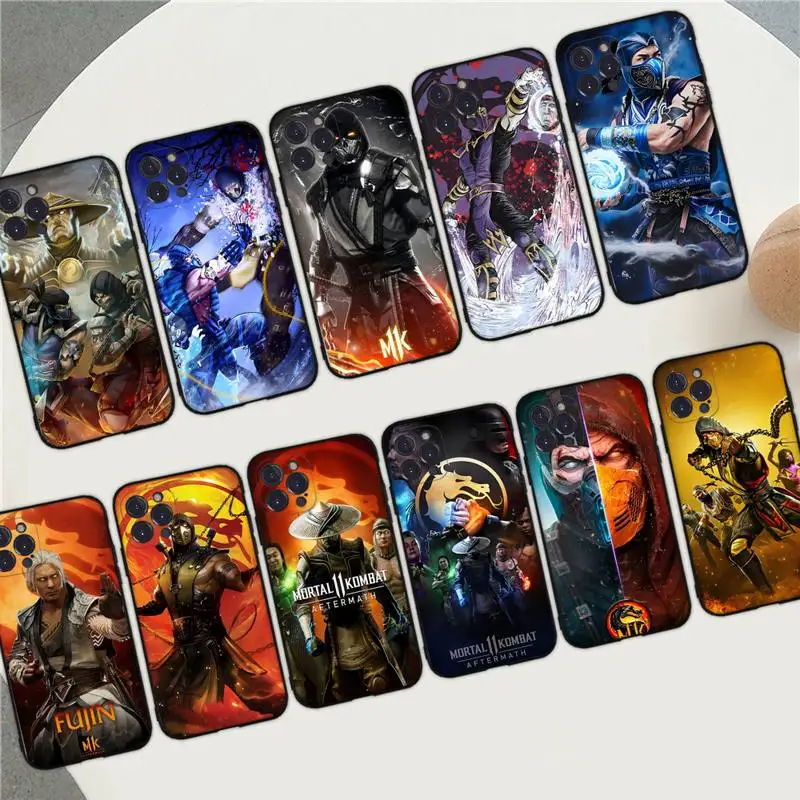 

Mortal Kombat Phone Case For iPhone 14 11 12 13 Mini Pro XS Max Cover 6 7 8 Plus X XR SE 2020 Funda Shell