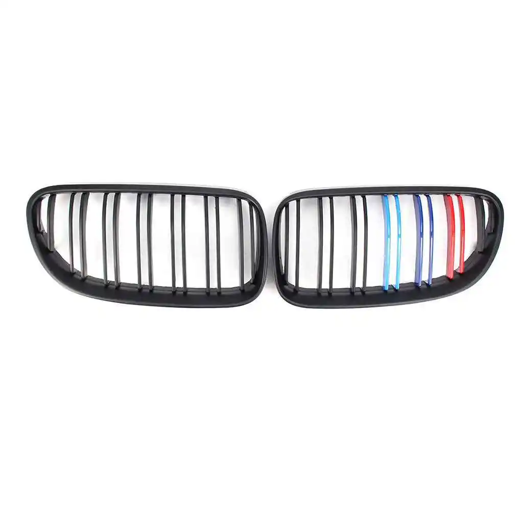 

M-color Double Line Car Front Grilles Gloss Black for BMW E92 E93 316i 320d 320i 323i 325d 325i 330i 10-13