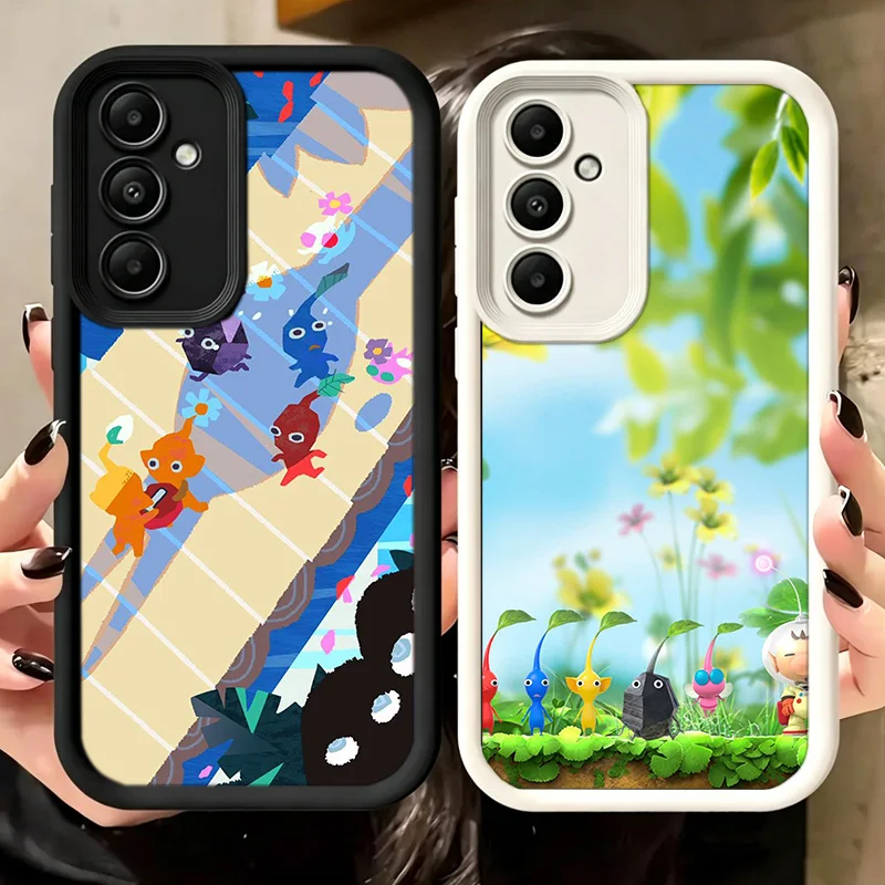 Фото Чехол для телефона Game Pikmin 4 для Samsung A17 A27 A57 A16 A26 A36 A56 A15 A25 A35 A55 A05S A06 A07 Galaxy M15 M16 M23 M34 M36 M54 №1