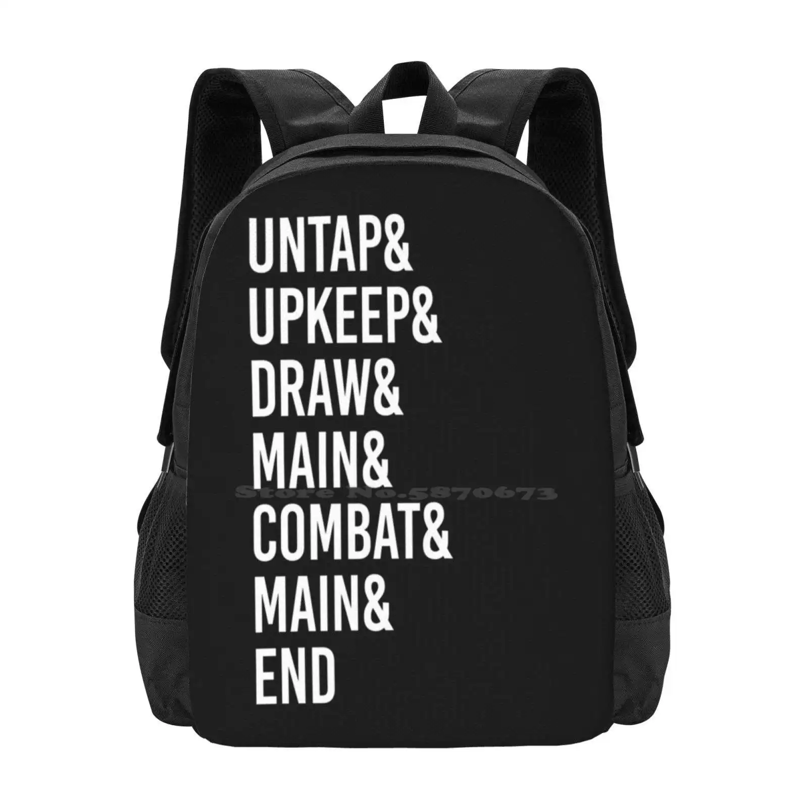 

Game Phases Large Capacity School Backpack Laptop Bags Game Phases Table Top Gamer Games