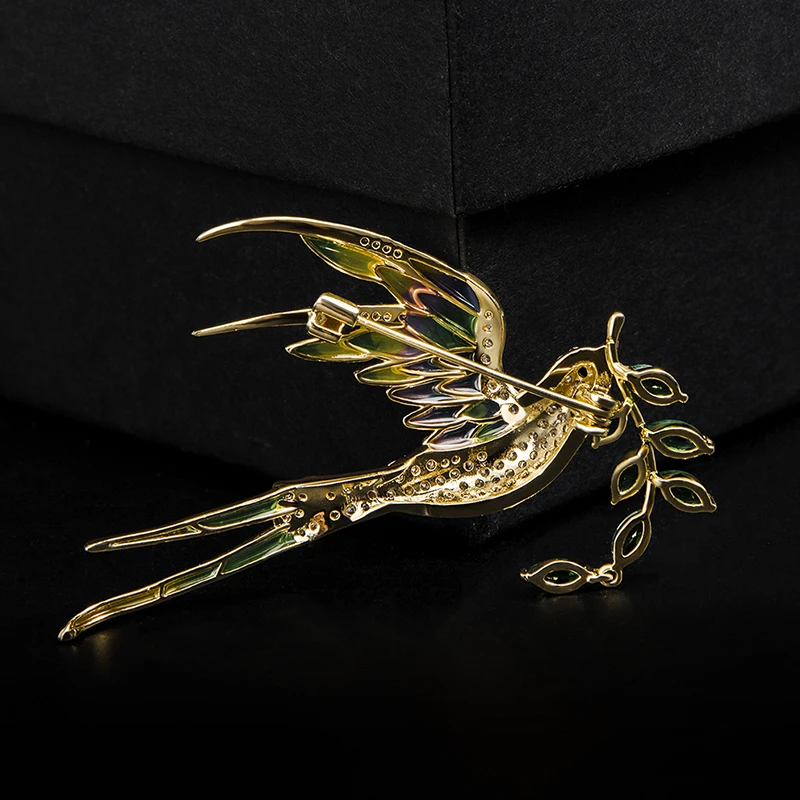 YYSuniee позолоченная латунная брошь булавки для женщин модные броши с кубическим