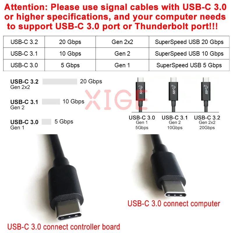 Фото Комплект контроллера 4K для NV140QUM NV125QUM MNF601EA1 NE133QUM, DIY, EDP 40-контактный, Mini-HDMI, USB-C 3.0, для дисплеев 3840x2160 №4