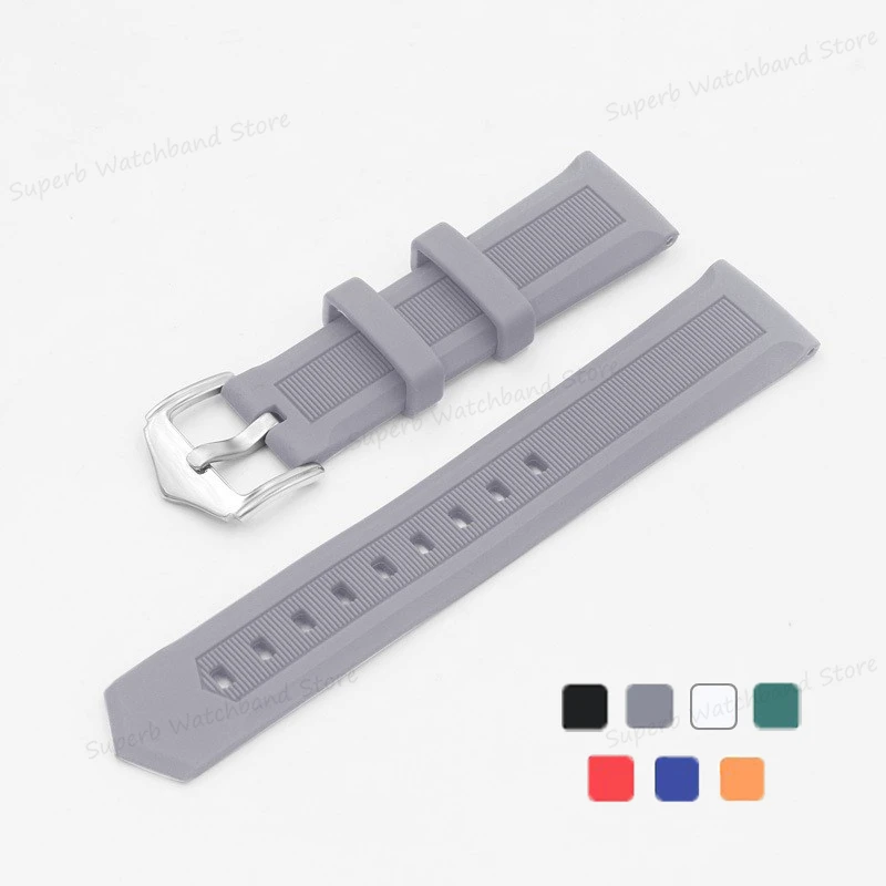 

Ремешок силиконовый для часов Rolex, мягкий водонепроницаемый браслет для Seiko, универсальный резиновый браслет для наручных часов, 16/18/19/20/22/23/24/26 мм
