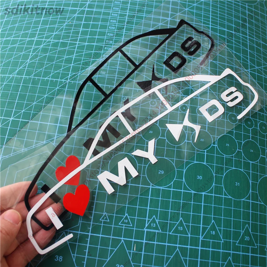 

Новая виниловая наклейка I love my car, стильная наклейка на дверь, окно, багажник для citroen DS 2 3 4 5 6 7 DS2 DS3 DS4 DS5 DS6 DS7, аксессуары