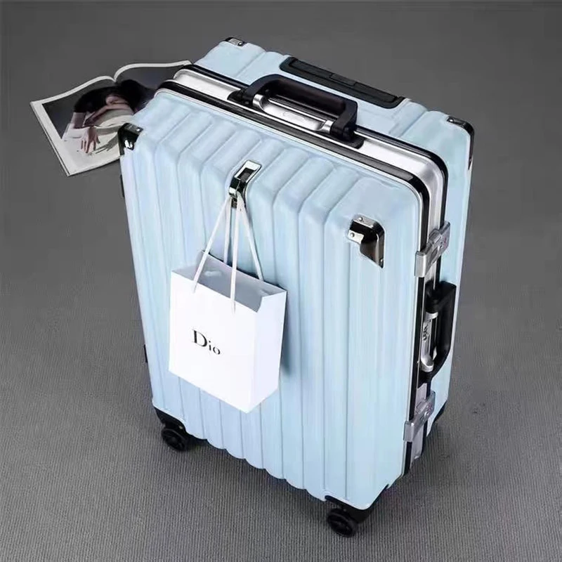 

Fashion trend luggage female pull rod box male student travel suit carry on combination box aluminum frame