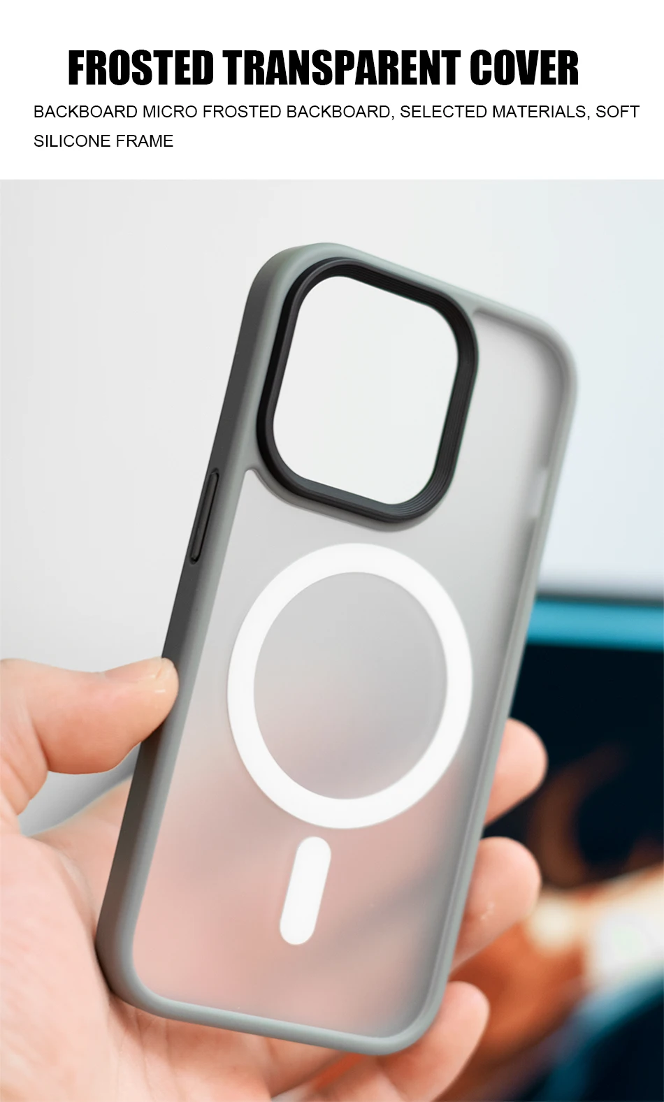 Luxury Transparent Matte Magnetic For Magsafe Wireless Charger Case For iPhone 14 13 11 12 Pro Max Plus Armor Shockpoor Cover