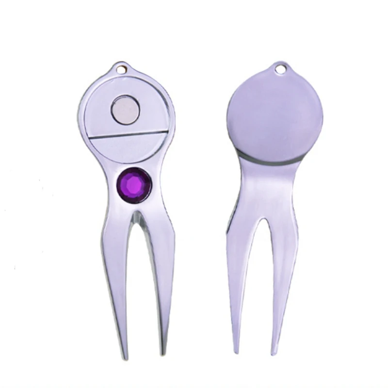 

Golf Green Fork Repair Green Lawn Zinc Alloy Bottle Opener Fruit Insect Tool Removal Green Fork