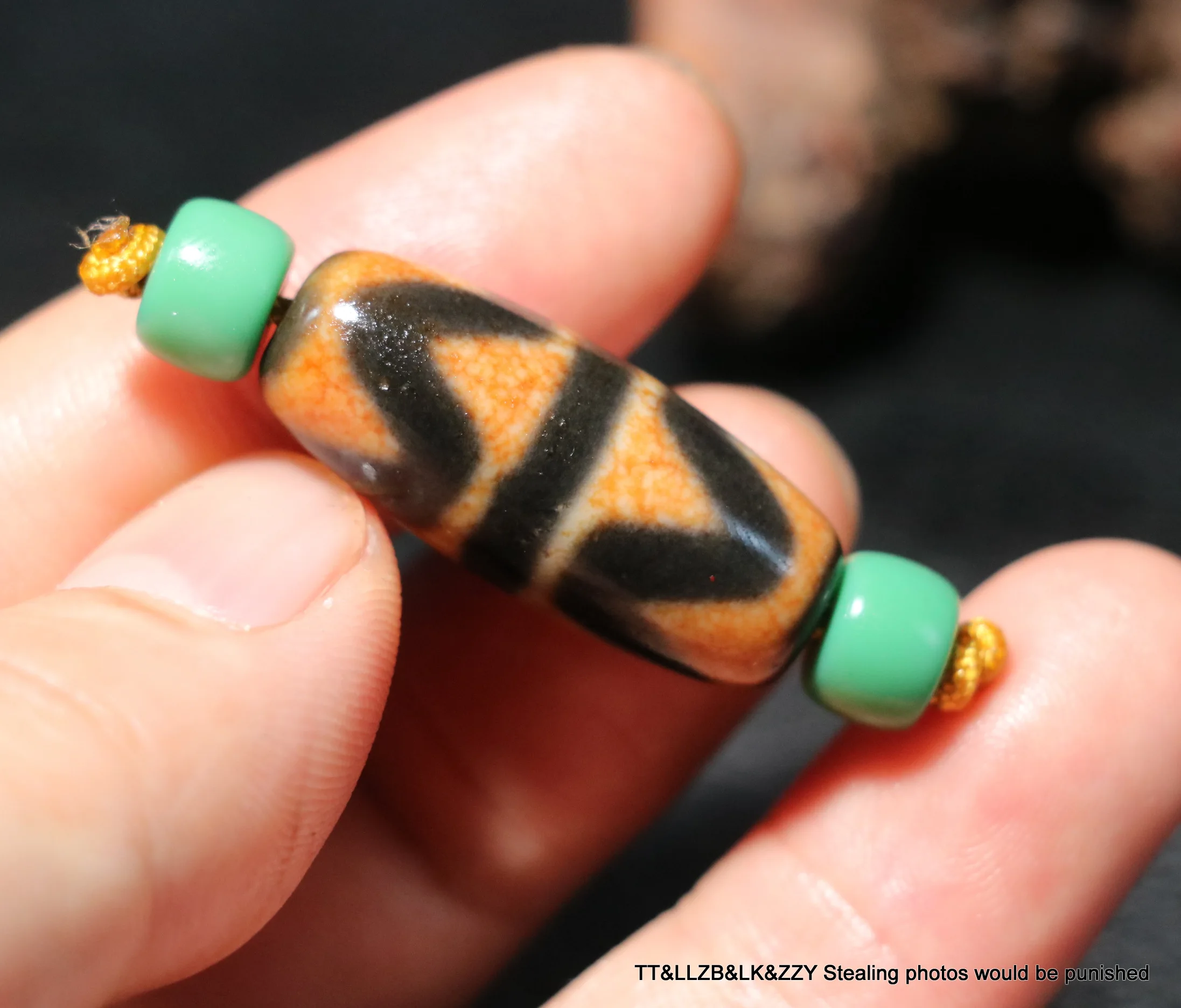 Волшебная энергия Тибетский Топ Старый Агат двойные тигровые зубы бусины дзи