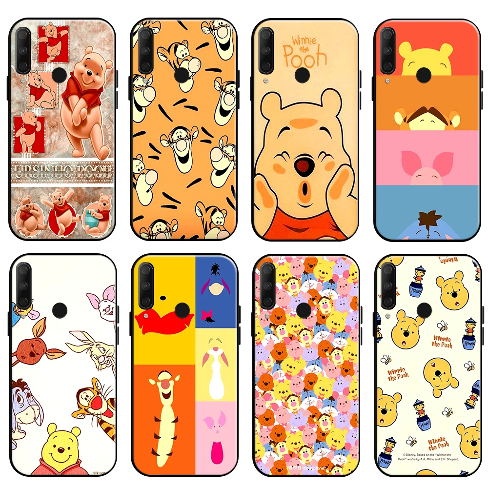 

Cute Cartoon Winnie The Pooh Phone Case For Huawei Honor 10X 9X Pro Lite Honor 8X Silicone Cover Liquid Silicon Carcasa Coque