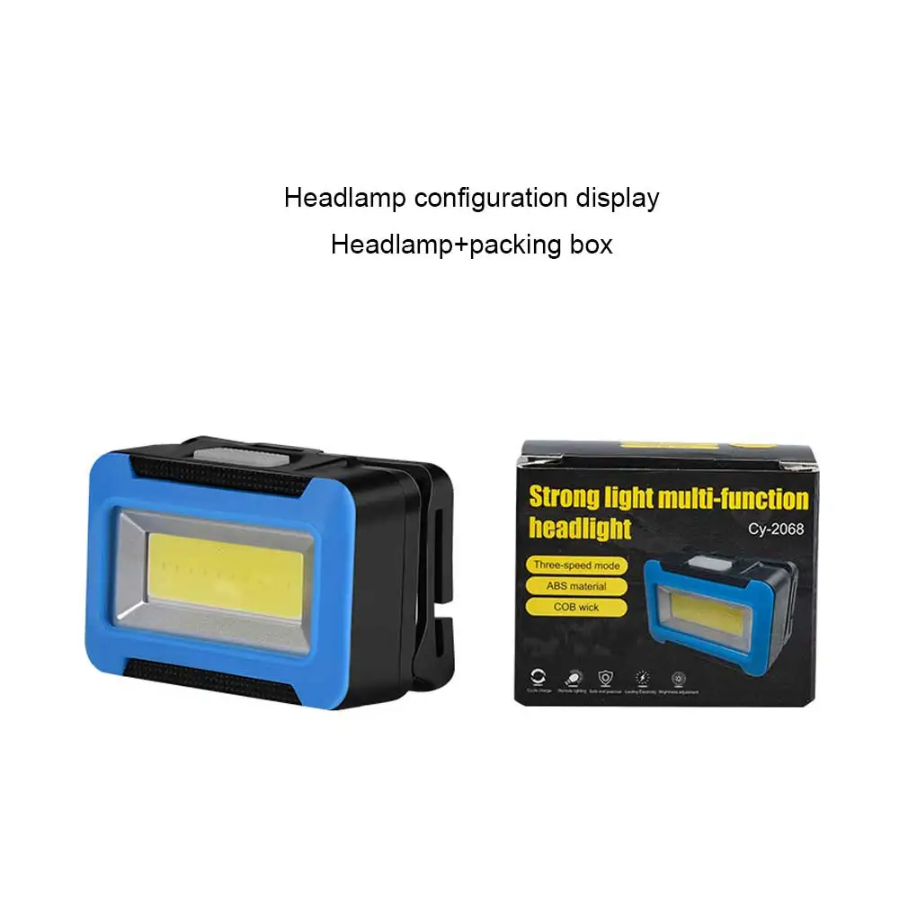 

Headlight Bright Rechargeable Multi-mode Flashlight Mini Battery Waork Lamp Cycling Night Camping Frame Torch Red