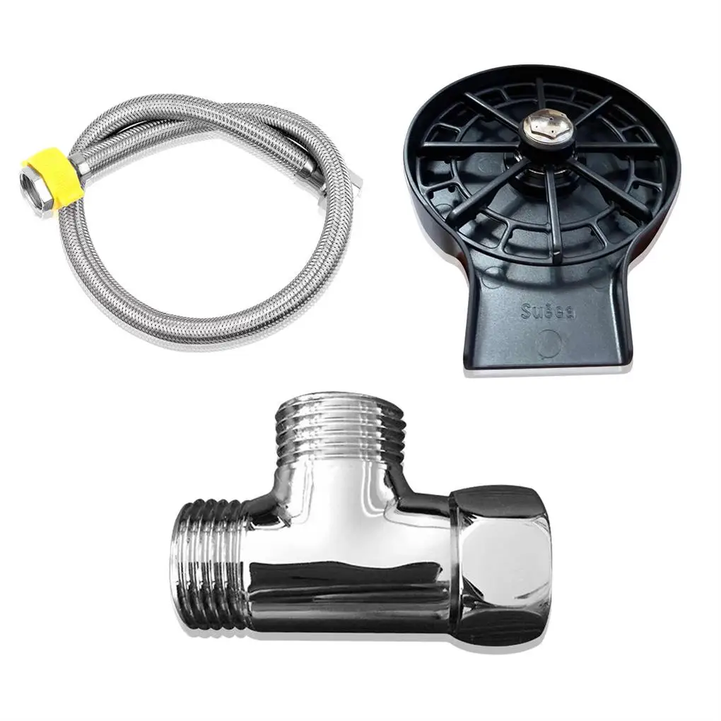 

Cup Washer Set Restaurant Kitchen Mug Fast Washing Tools Plastic Rinser Connector Water Pipe Kit