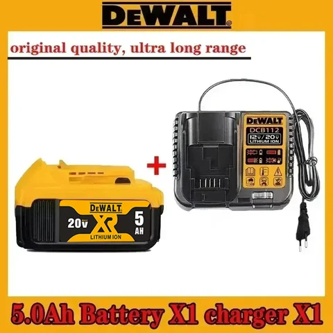 Новый 100% оригинальный аккумулятор 5000 мАч 20 В для электроинструмента Dewalt DCB206 20 В 5,0 Ач аккумулятор DCB206 20 В DCB205 DCB200