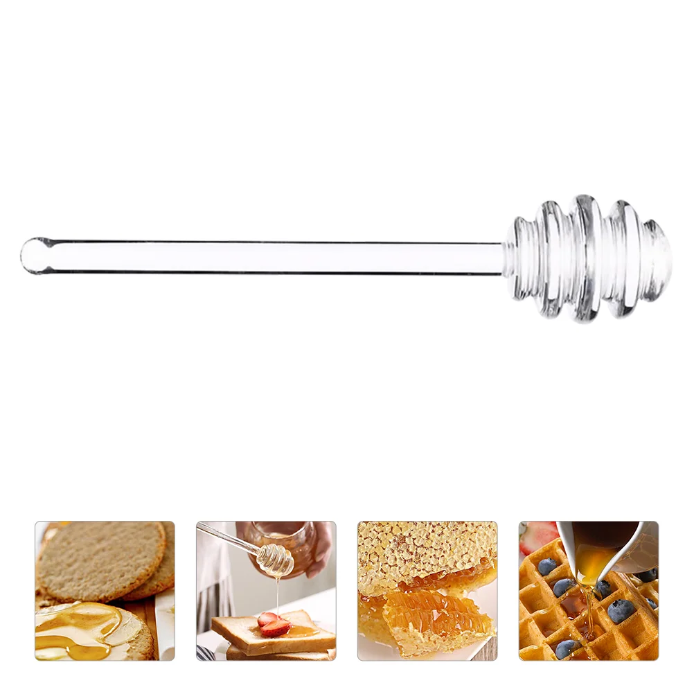 

Honey Dipper Spoon Stick Sticks Drizzle Stirrer Syrup Server Honeycomb Stir Mini A Wand Jam Spoons Jar Caramel Jars Swizzle