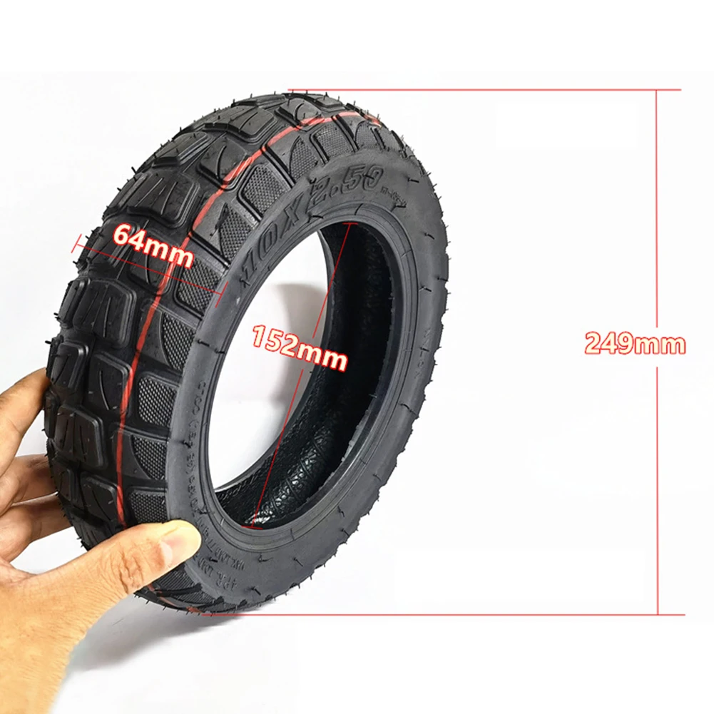 

10x2.50 Excellent Replacement High Quality 1pcs Durable And Practical Tubeless Tire For Skateboard Off-road Tyre Rubber 10 Inch