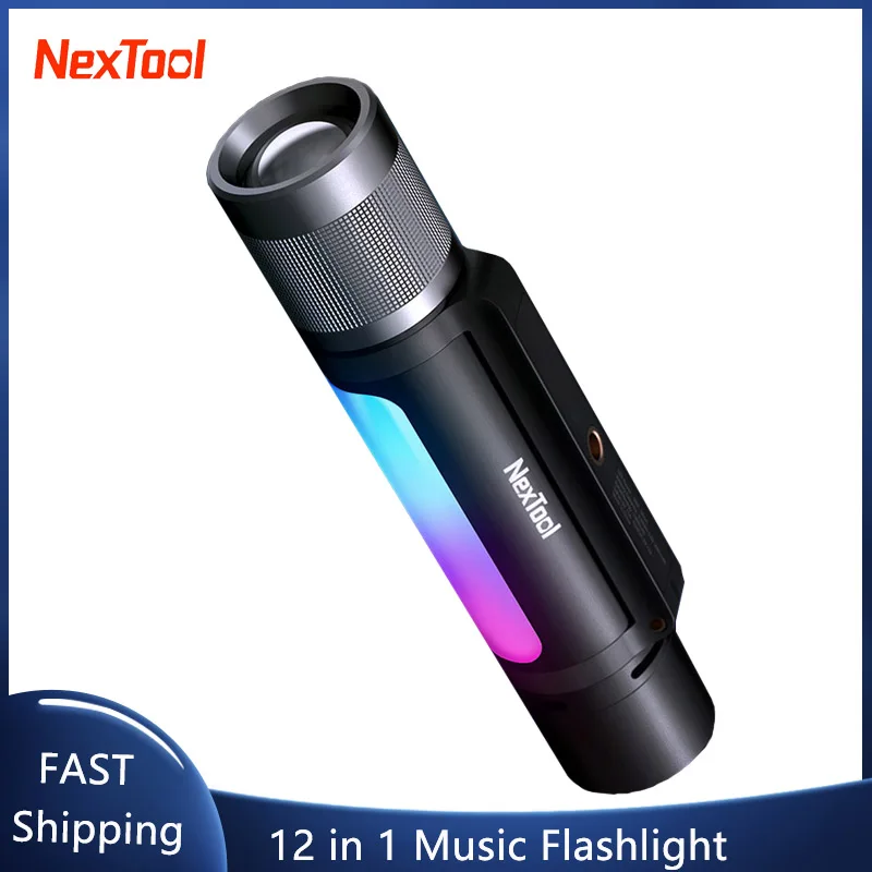 

Водонепроницаемый фонарик для кемпинга Xiaomi Nextool 12 в 1, мини-динамик, мобильный мощный масштабируемый портативный аварийный фонарь