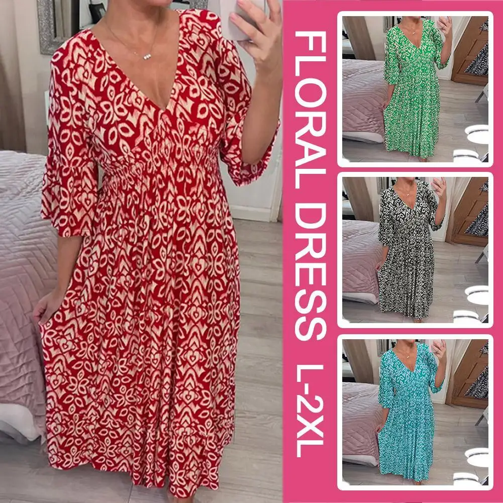 

Длинное шифоновое платье-макси с V-образным вырезом и эластичным поясом