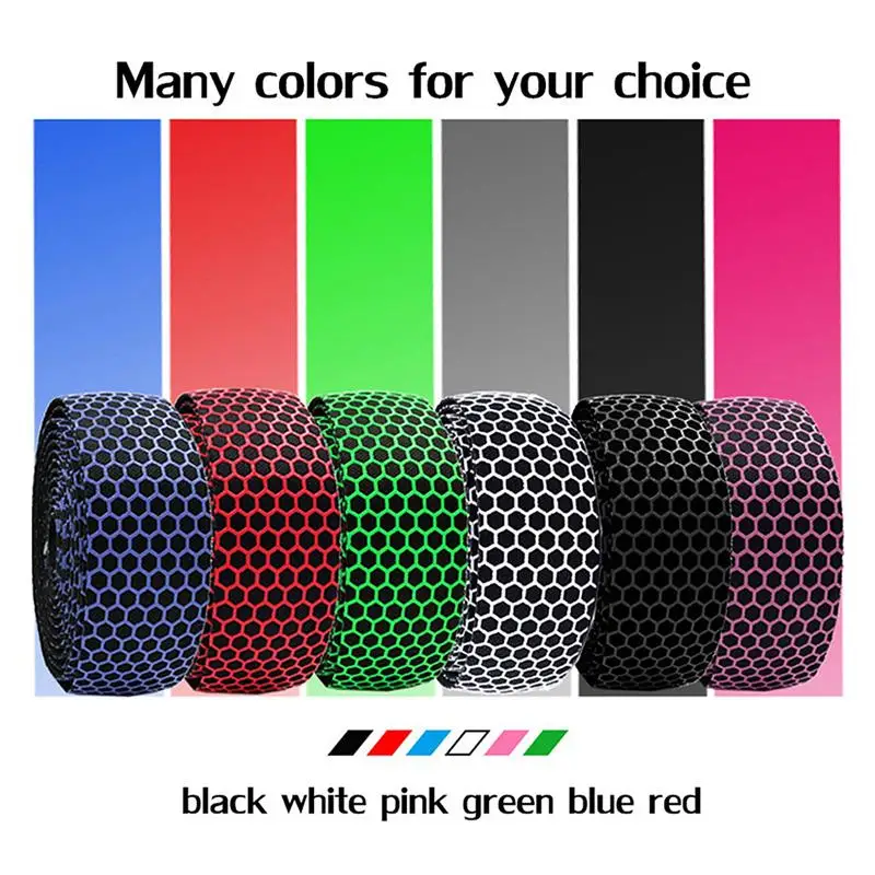 

2PCS/Box Bike Handlebar Tape Road Bicycle Silica Gel Tapes Breathable Anti-slip Cycling Handle Bar Tape Straps Racing
