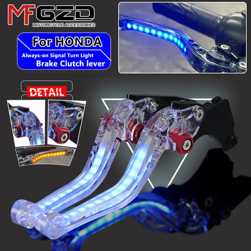 

cb400 Motorcycle Light-up Signal Turn light Adjustable Brake clutch levers Handle For HONDA CB400SF CB400SF/VTEC Revo 2002-2022