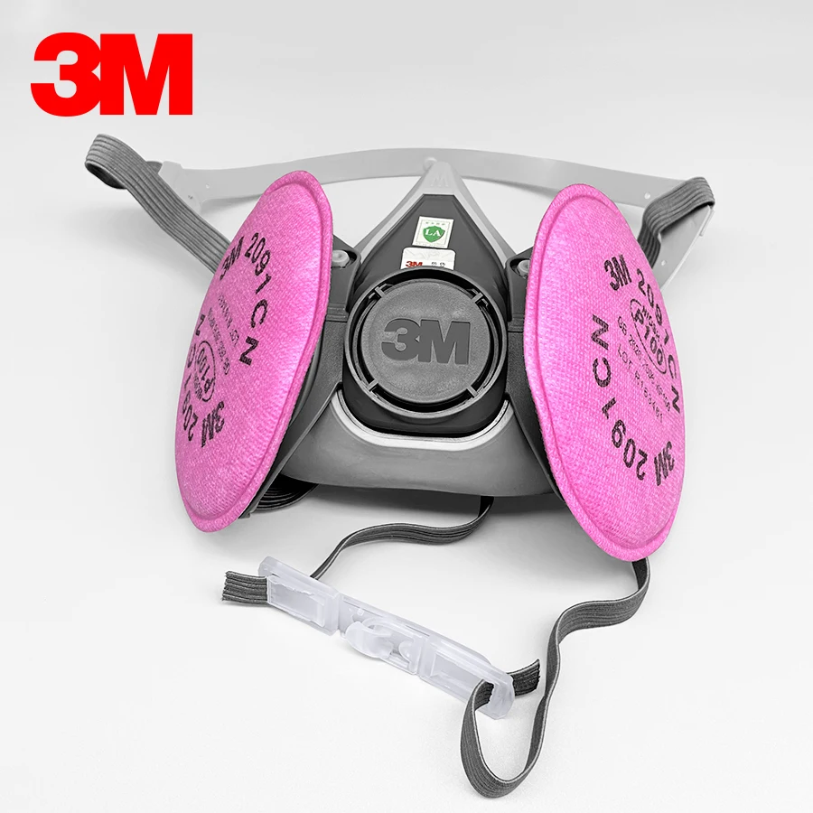 3M 6200 с 2091 P100 античастичные фильтры 3in1 маска спрей краска промышленный PM2.5