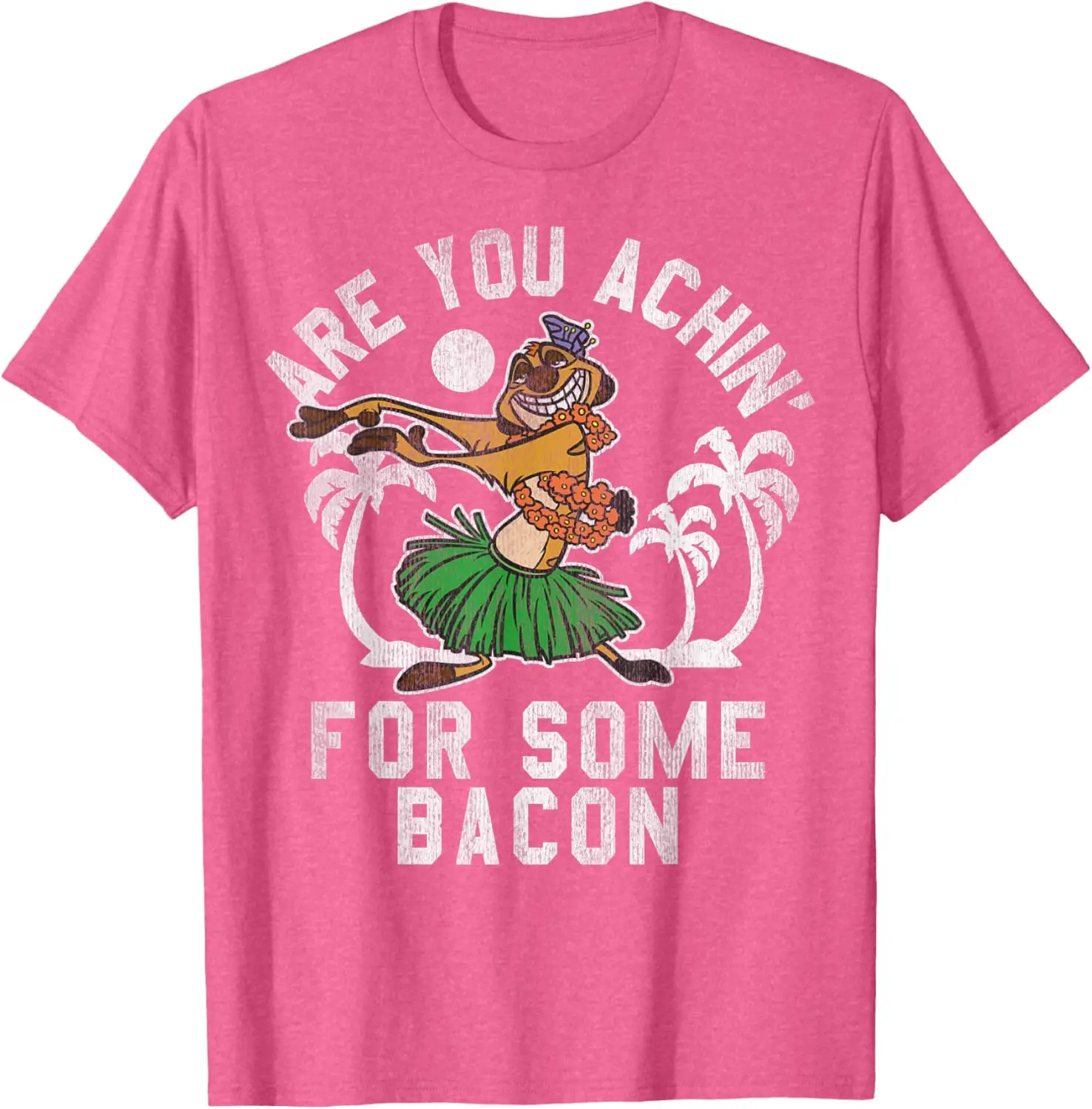 Футболка с изображением Диснея короля льва тимона ахина бекона