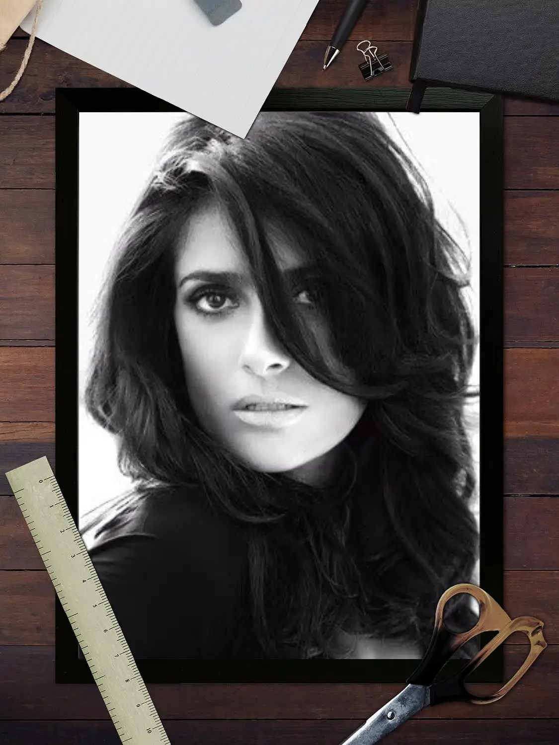 Salma Hayek Холст Художественный постер Настенное искусство Картина с принтом