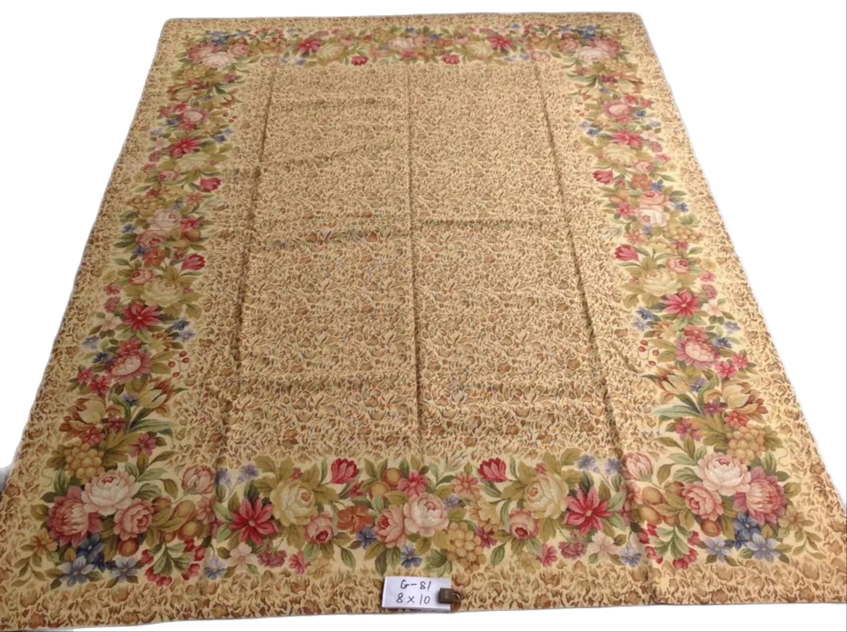 

Free Shipping 8'x10' Needlepoint Carpets Hand Knotted Rugs