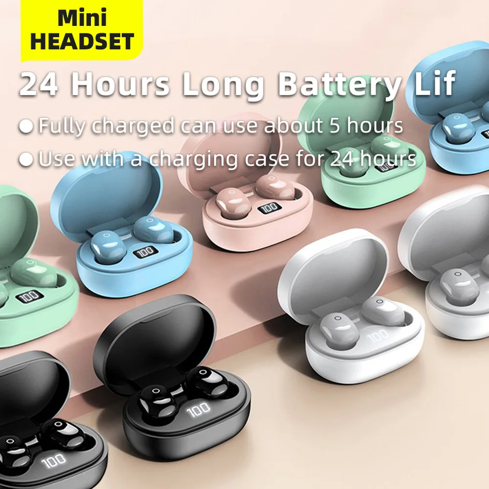 TWS наушники с шумоподавлением и микрофоном беспроводные гарнитуры синим зубом