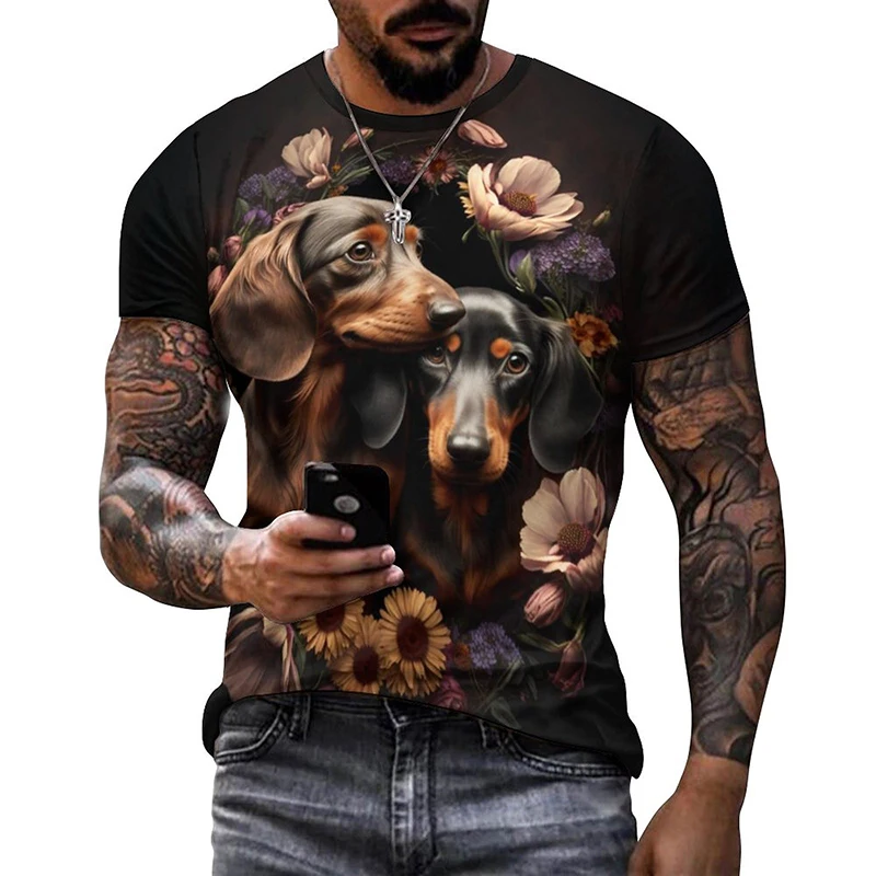 

Funny Animal 3D Printed Men's T-shirt Giraffe Lion Leopard Graphic T Shirt For Women Clothes Summer Short Sleeve Tee Kids Tops