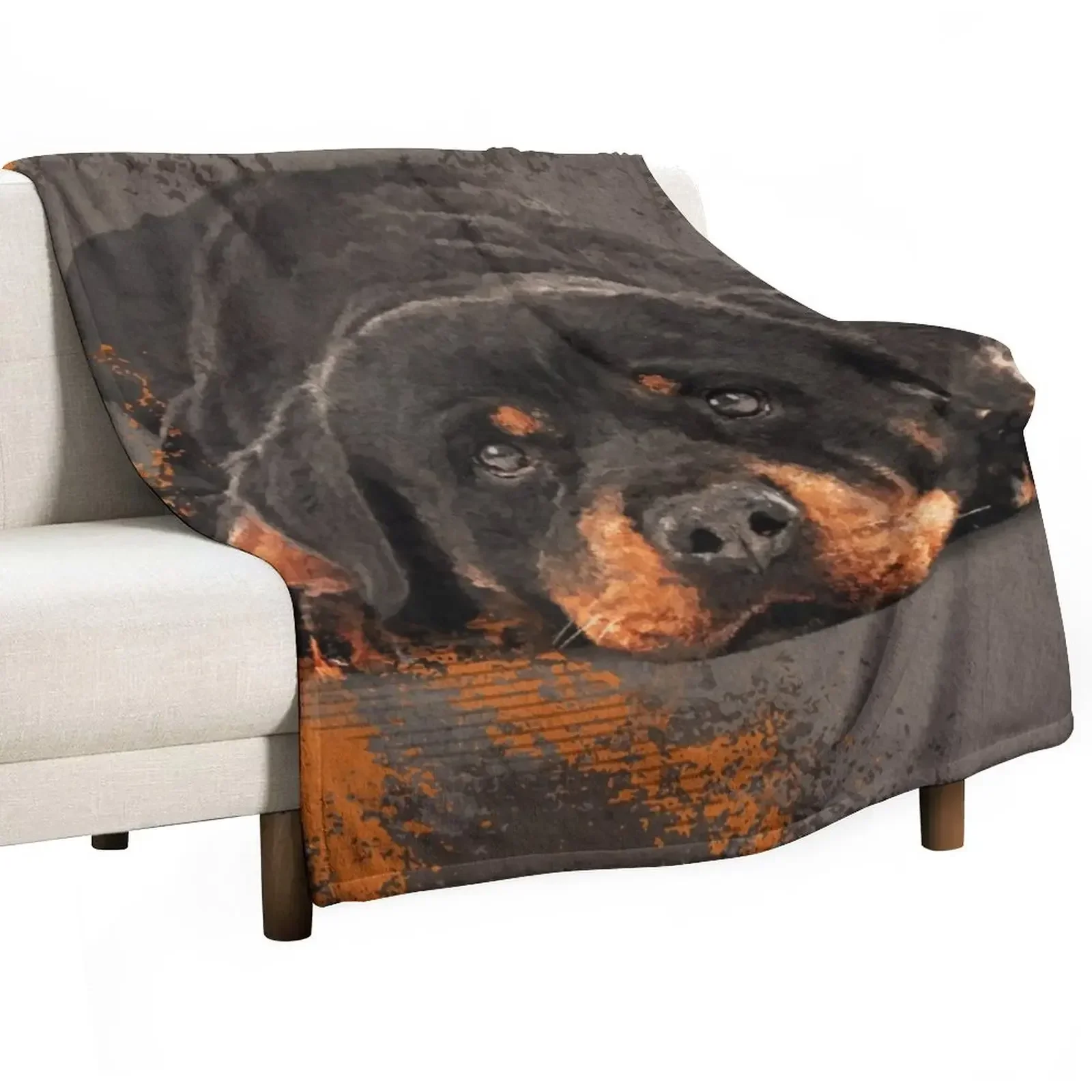 Милое одеяло Rottweiler- Metzgerhund модные одеяла для диванов