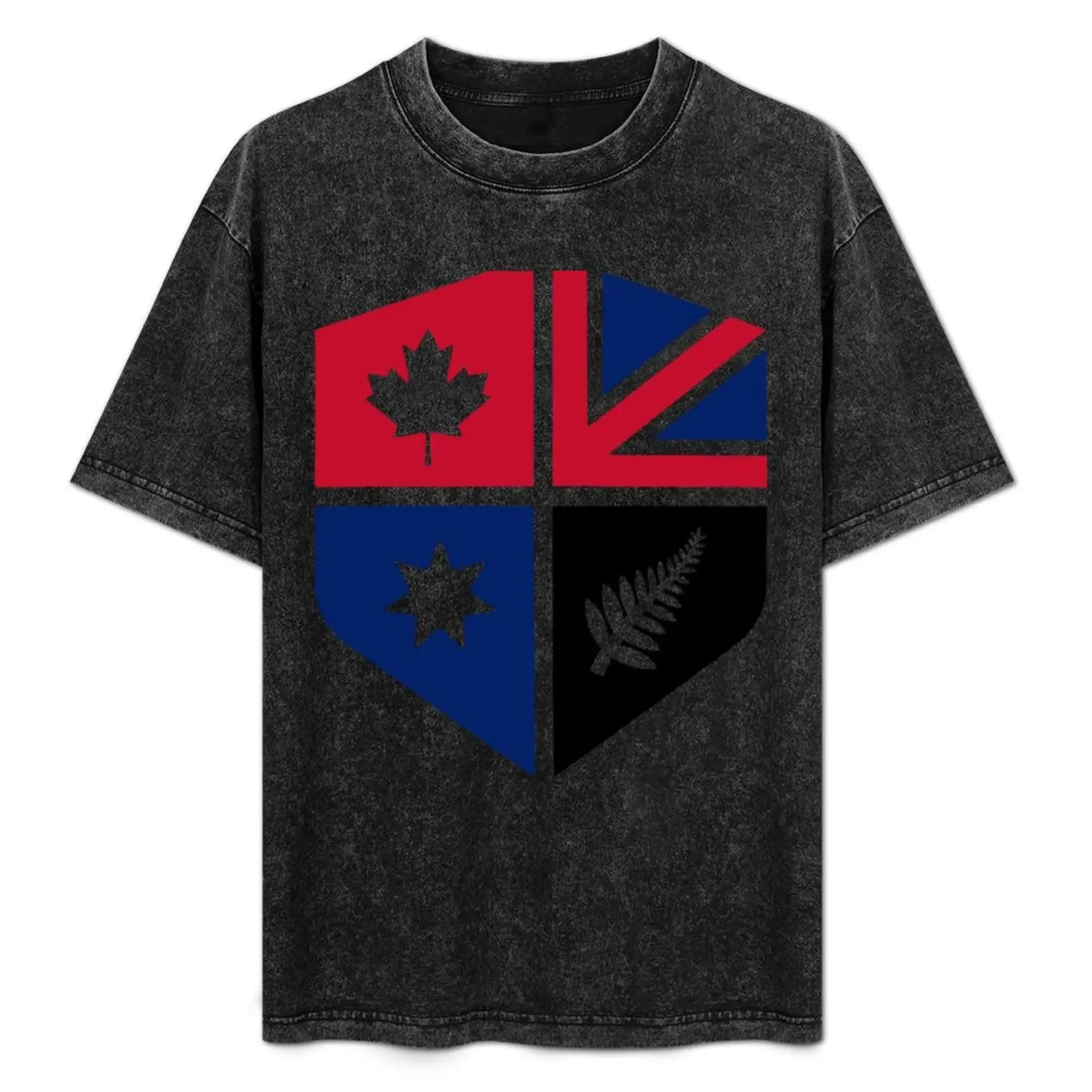 CANZUK Modern футболка со щитом новая коллекция быстросохнущие мужские футболки с