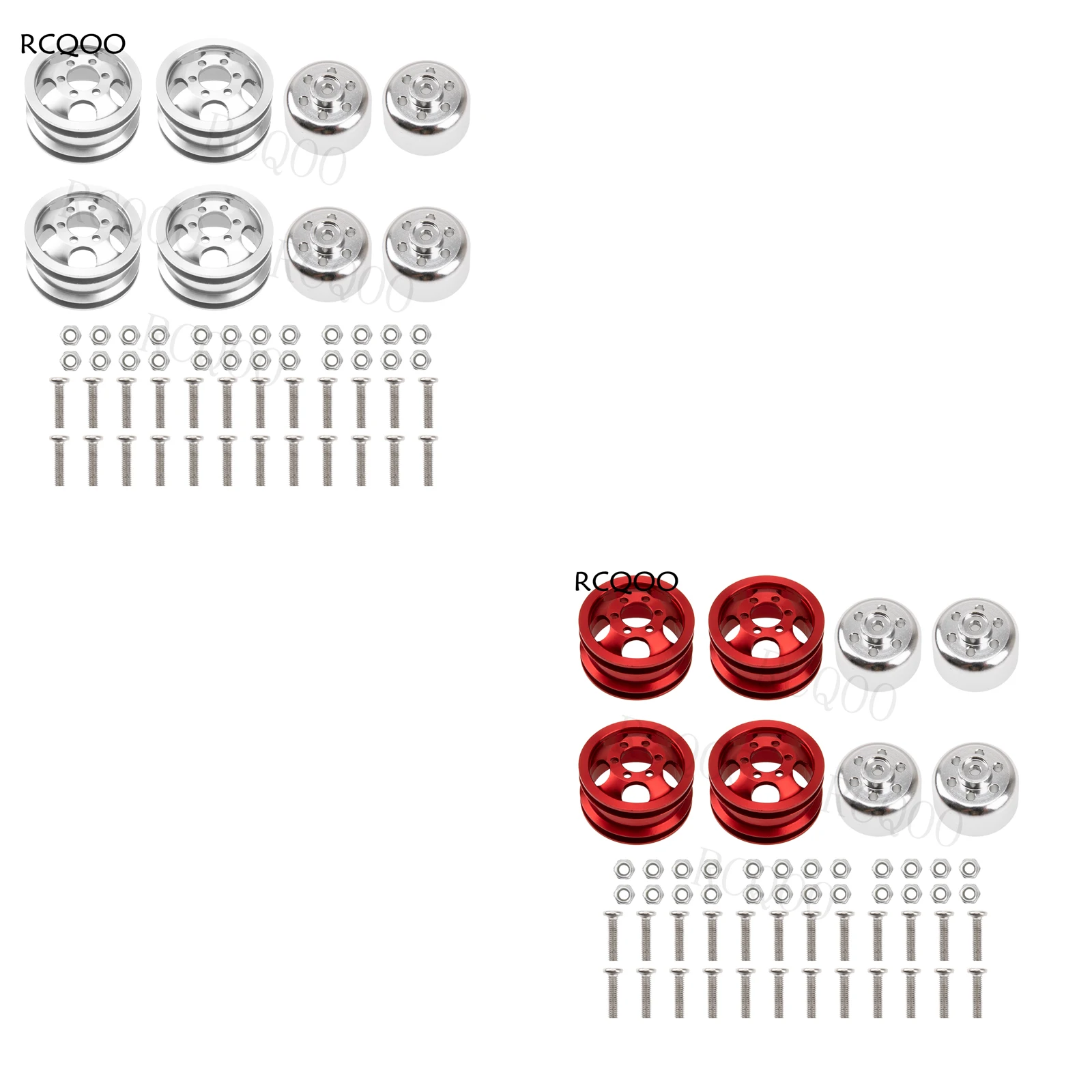 

Metal RC Wheel Rim Hub Compatible with WPL B1 B14 B16 B24 B36 C14 C24 C34 B36 1/16 RC Car