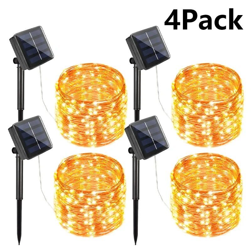 

Солнечные гирлянды LED, теплый белый/белый свет, 7/12 м