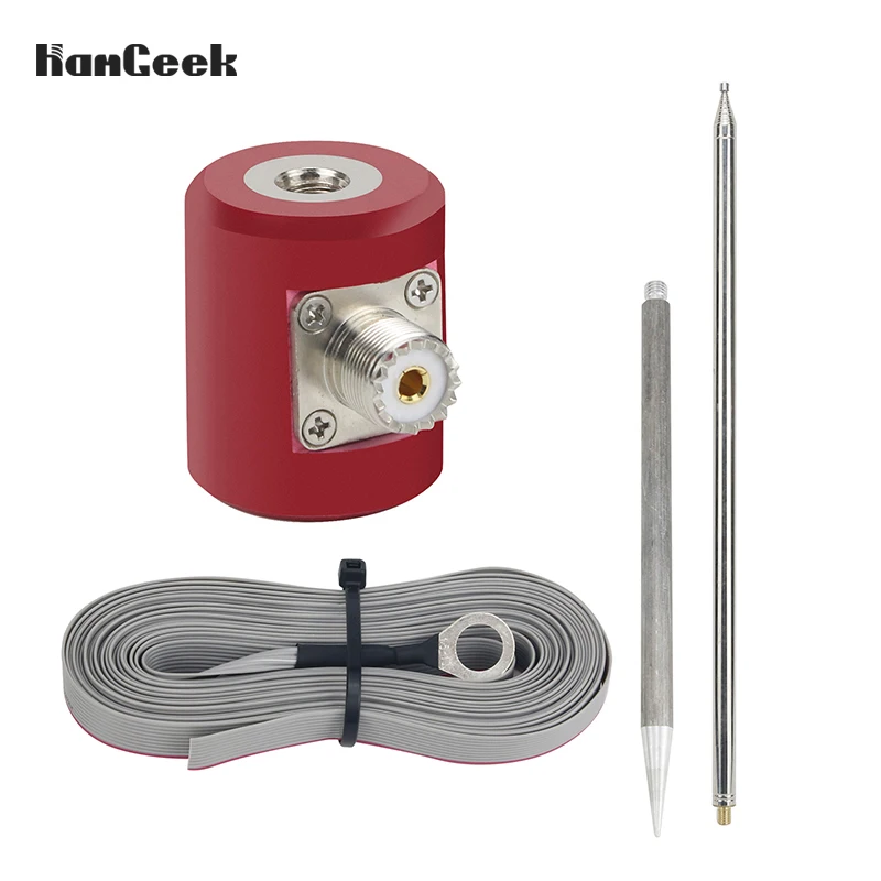 5M/16.4FT QRP Antenna 14M-30MHz 300W HF Antenna Stainless Steel 1/4 Wavelength For USDX Radio