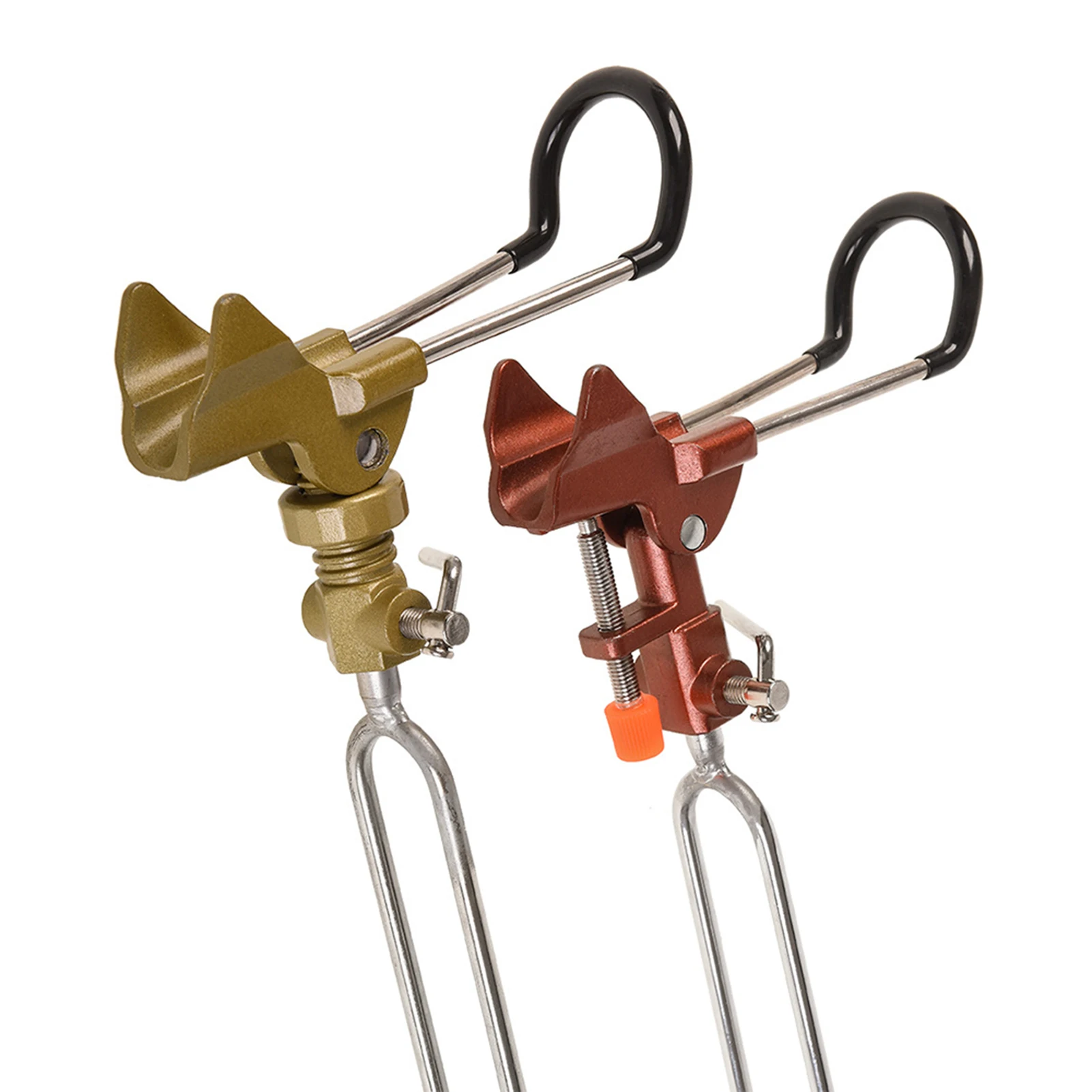 

Rod Holders Adjustable Dual Slots Design Holder Strong & Stable Ground Plug Rod Rest Holder Fishing Accessories 낚시받침틀