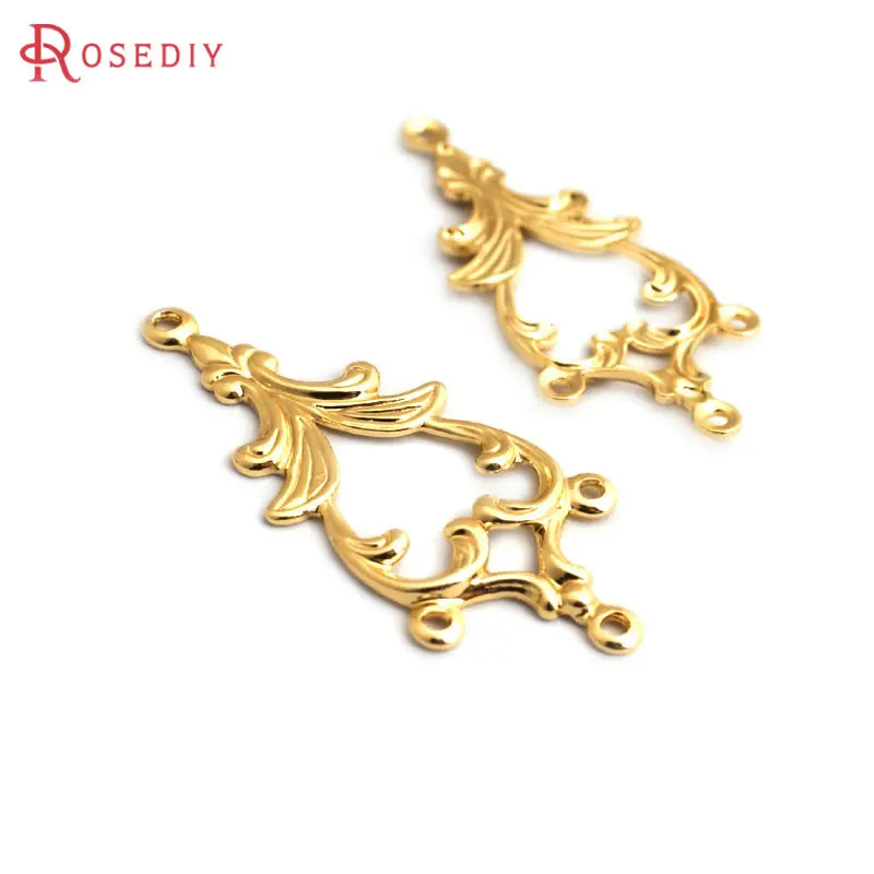 Набор для создания сережек из латуни Rosediy, золотистого цвета ...