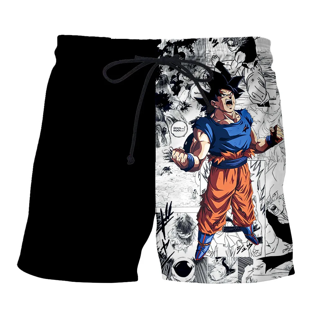 

New 3D Printed Anime Summer Island Vacation Men's Beach Shorts Cartoon Casual Loose Comfortable Running Men Shorts