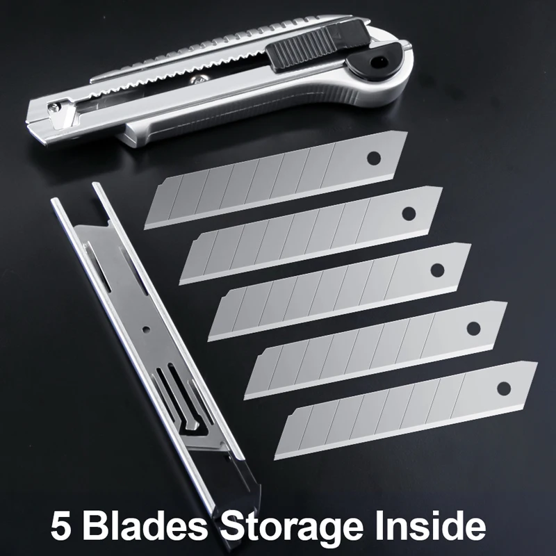 Универсальный нож промышленный сверхмощный резак лезвие 5 шт. хранилище толщина 0