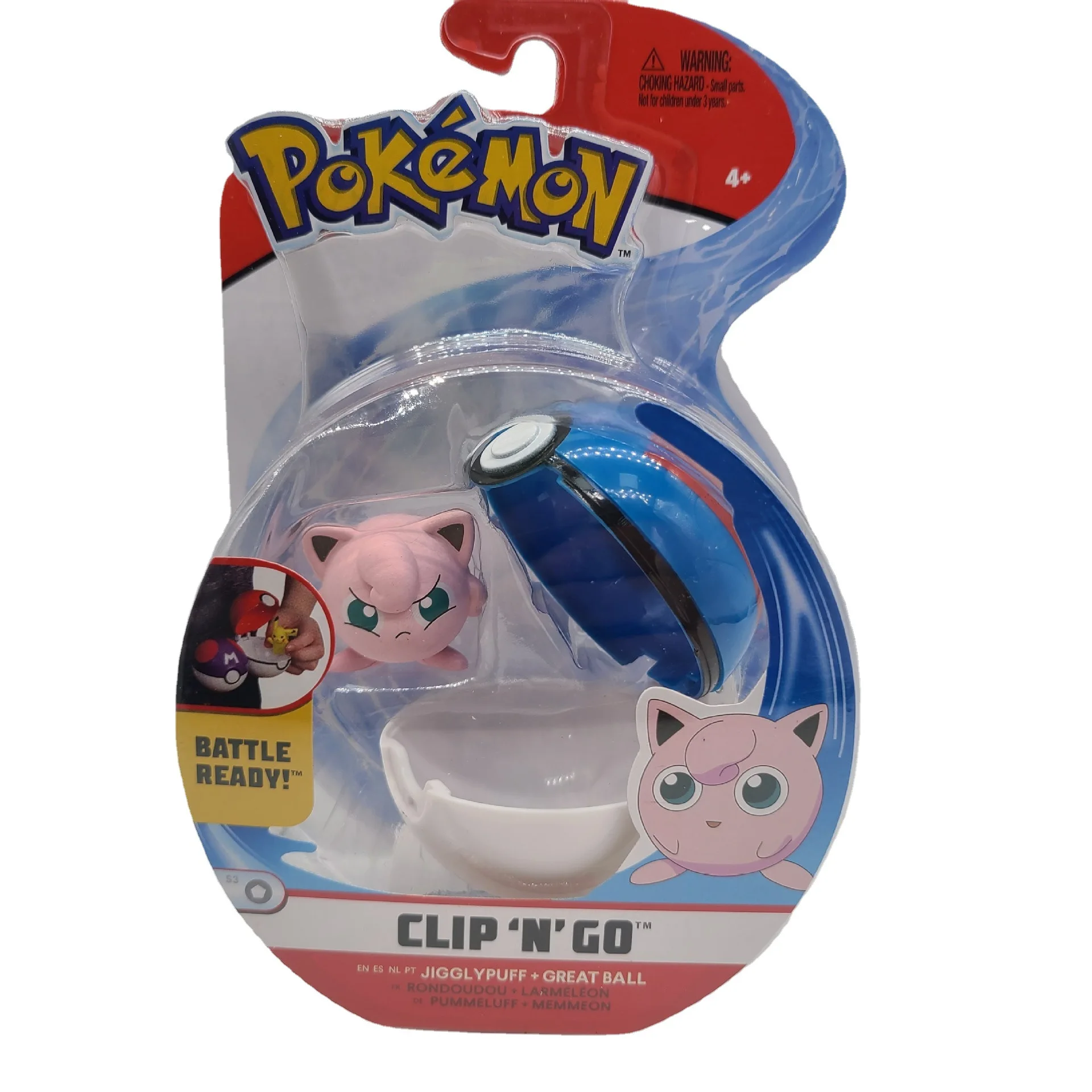 New Pokemon Pikachu Fat Ding Ibu Kabi Beast Poke Ball WCT Belt Boxed Children's Birthday Gift |