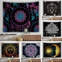 new ethnic style mandala tapestry moon sun bohemian ins wind background cloth bedroom home tapestry