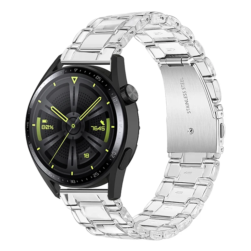 

22mm 20mm Clear resin Strap For Huawei Watch GT 3 2 42mm 46mm Watchband For Huawei Watch GT runner Wristband GT 2 Pro Bracelet