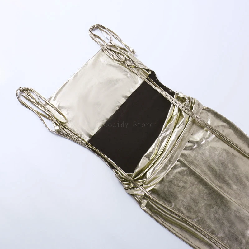 Платье для беременных с лямкой на шее и карманами