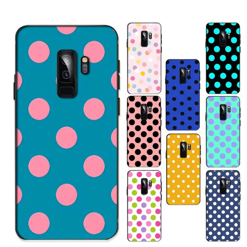 

Colorful Polka Dot Phone Case for Redmi 8 9 9A for Samsung J5 J6 Note9 for Huawei NOVA3E Mate20lite cover