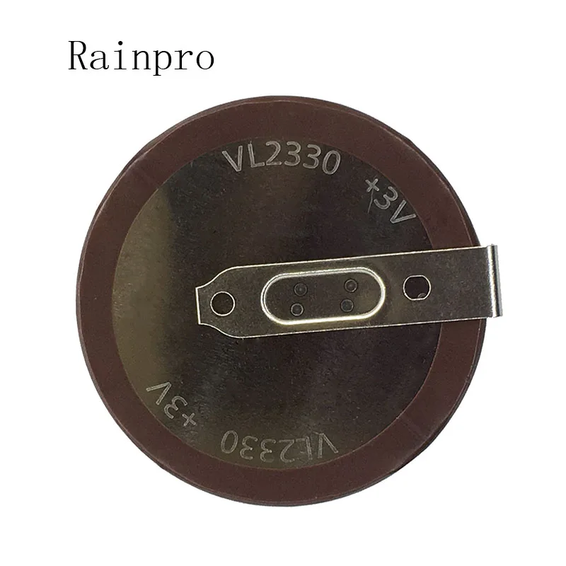 

2PCS/LOT VL2330 2330 Rechargeable lithium battery coin cell for car key button