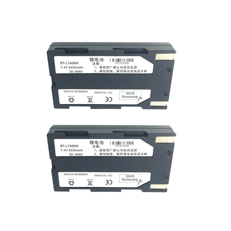 

2PCS GPS RTK 7.4V 3400mAh BTNF-L7408W battery for South 9600 S82 Series GPS, S82 S86 S82T S86T GNSS large capacity