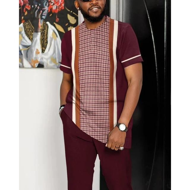 Men's Tracksuit 2 Piece Outfit Set Summer Sportwear Suit Short Sleeve T Shirt Long Pants Men 3D Casual Trend Oversized Clothing