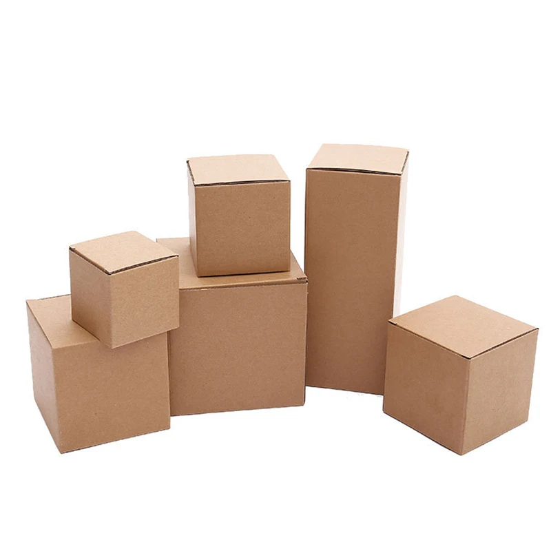 Kraft Paper Postal Express Gift Packaging Box Brown Cardboard Shipping Box Blank Kraft Paper Corrugated Box