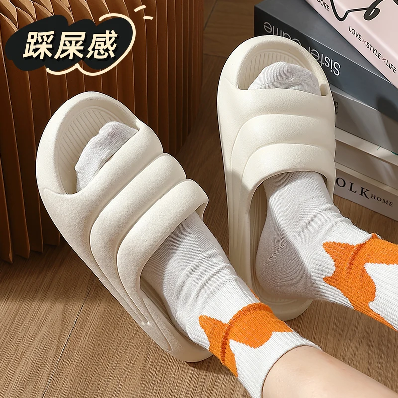 

Summer Women Men Indoor Slippers Floor Thick Sole Indoor Flip Flops Female Non-slip Bath Home Flat Slippers Zapatillas De Hombre