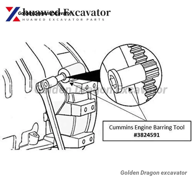 Инструмент для блокировки двигателя Cummins вращающийся инструмент B/C S Dodge Pickups 6 7 л